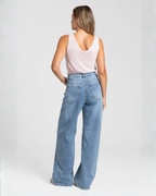 Vaqueros rectos de cintura alta para mujer®