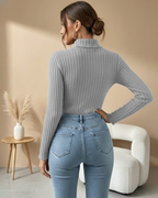 Body Ceñido Manga Larga con Cuello Alto®