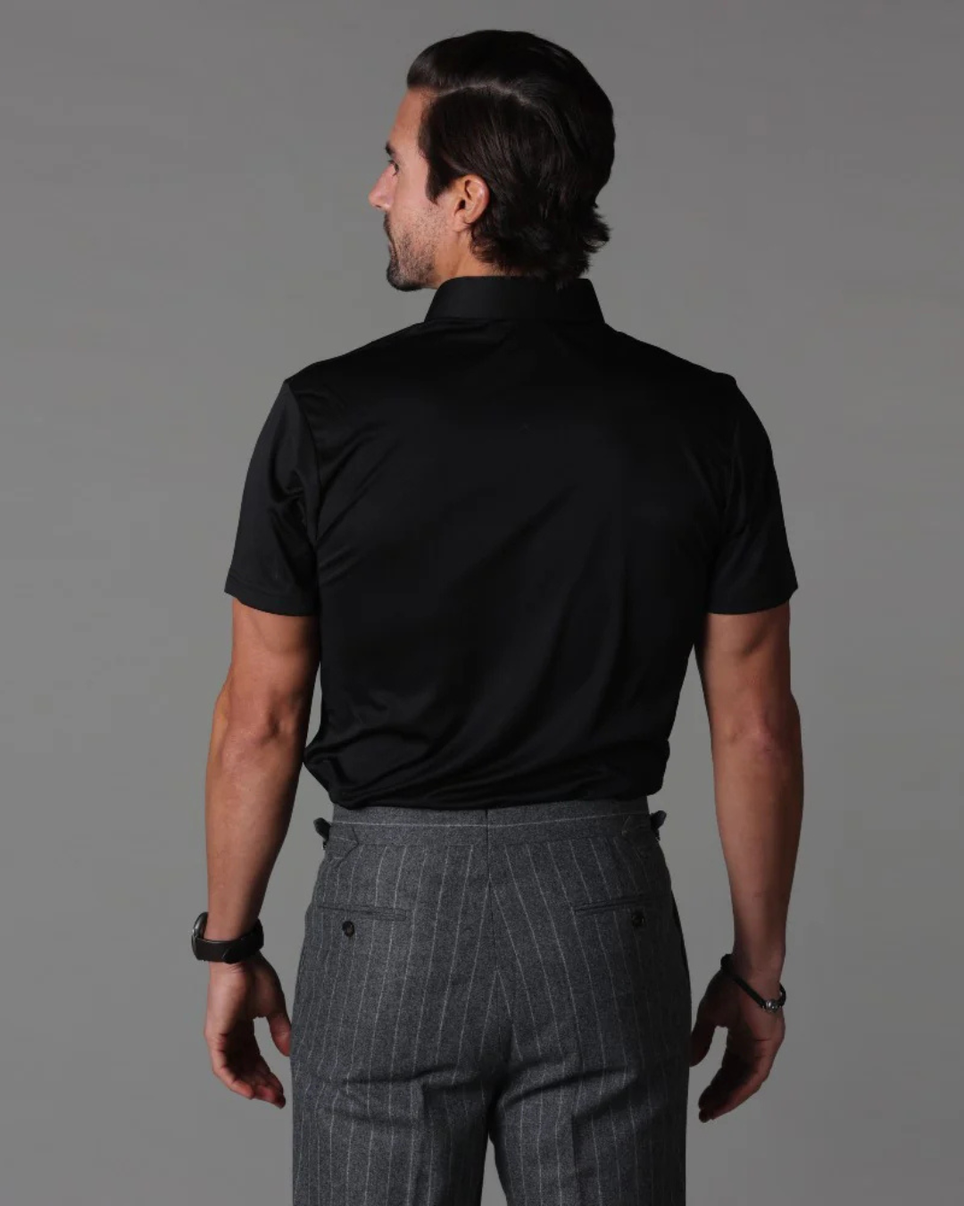 Polo Elástico de Cuello Semiabierto para Hombre (OFERTA 2X1)