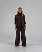 Conjunto de Punto Cuello Alto Para Mujer