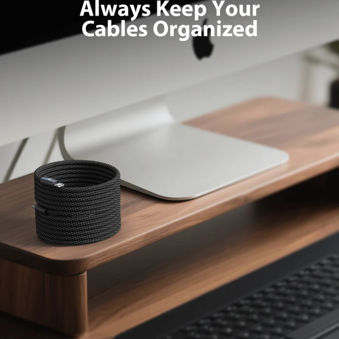 Cable de Carga Magnético con Carga Rápida y sin Enredos tipo C (OFERTA 2X1)