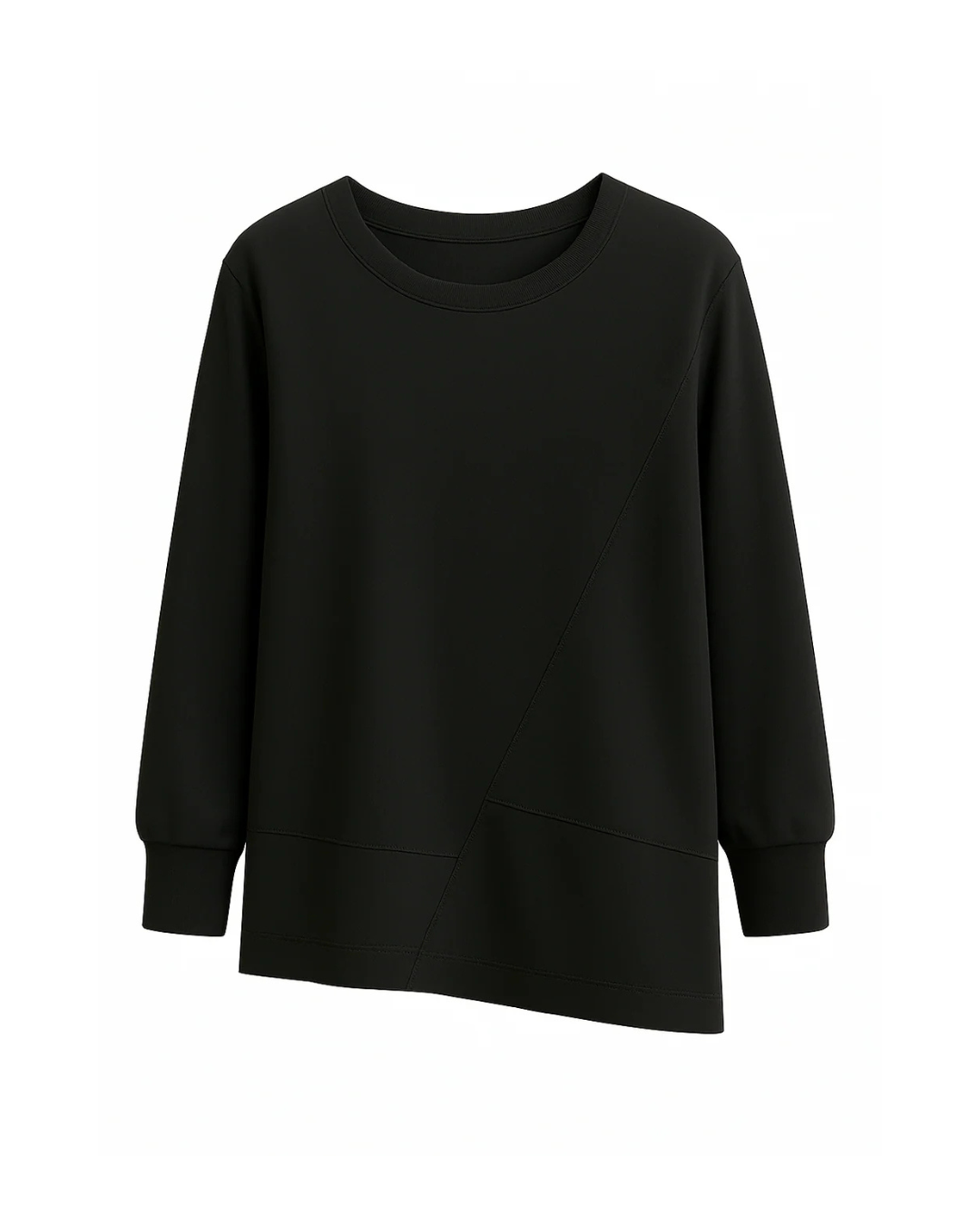 Jersey asimétrico de diseño elegante para mujer