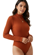 Body Ceñido Manga Larga con Cuello Alto®