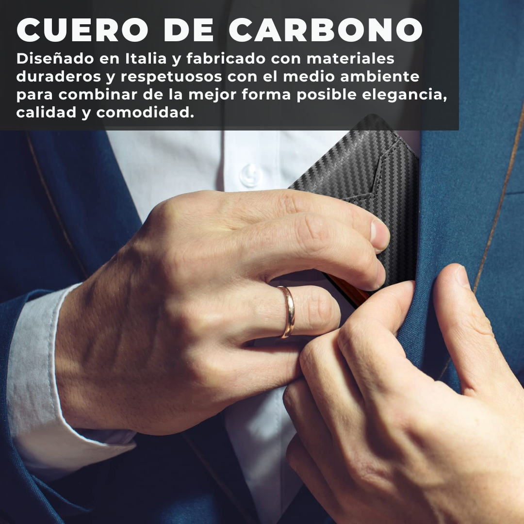Cartera de Cuero Fino con Protección RFID