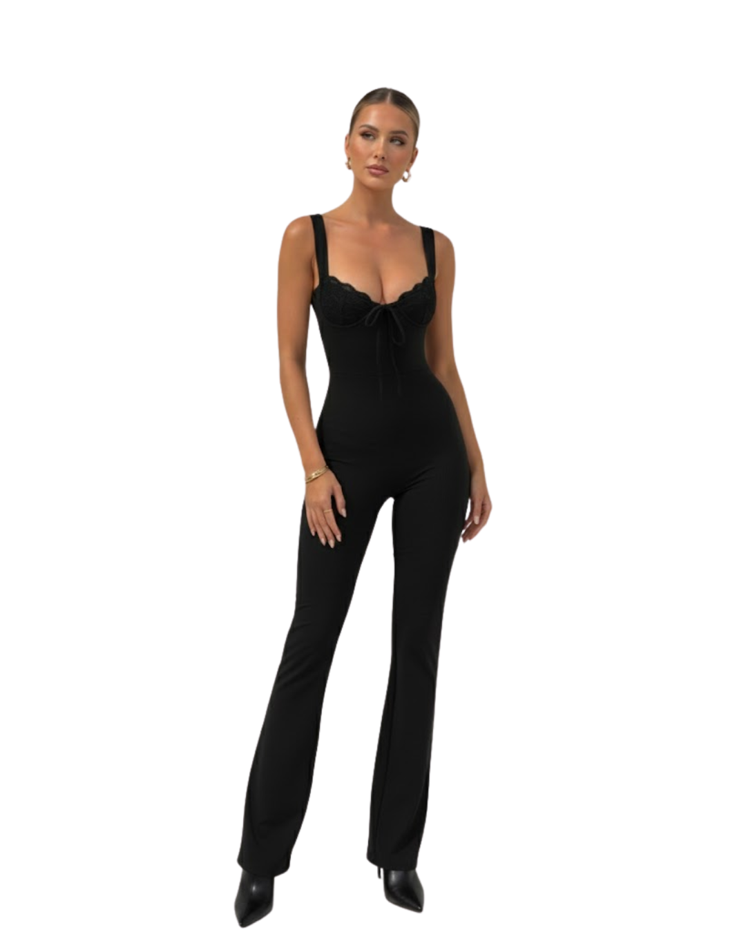 Mono Enterizo Negro Dionne Silueta de Alto Impacto®