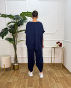 Conjunto de Camisa y Pantalón holgado para mujer