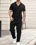 Conjunto de camisa de manga corta y pantalón con cintura ajustable®