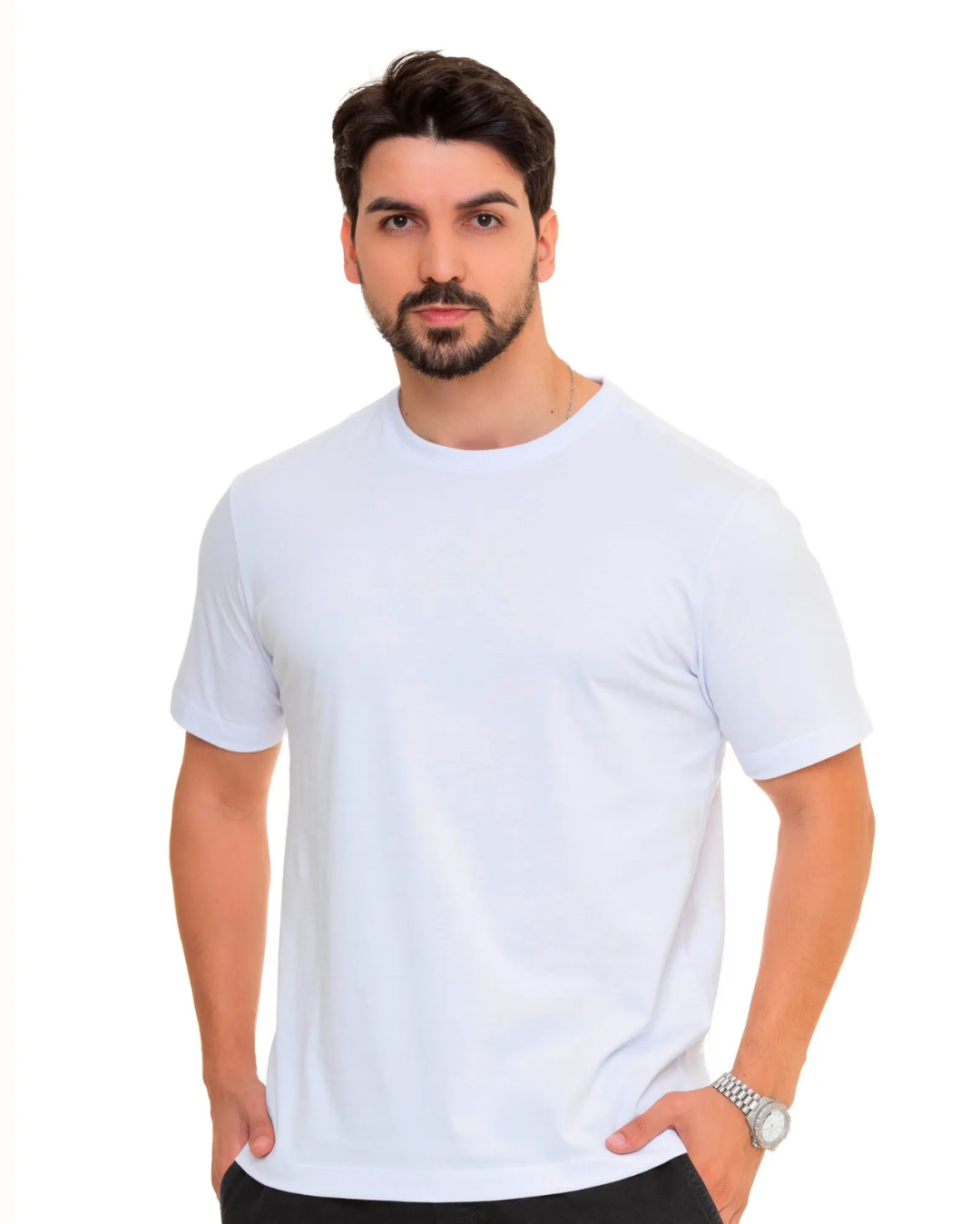 Camiseta Básica de Tejido ligero para Hombre