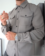 Camisa Manga Larga con Bolsillo para Hombre