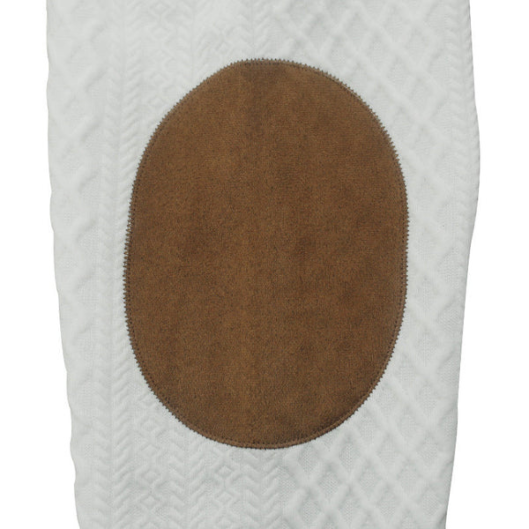 Jersey informal de manga larga con coderas para hombre