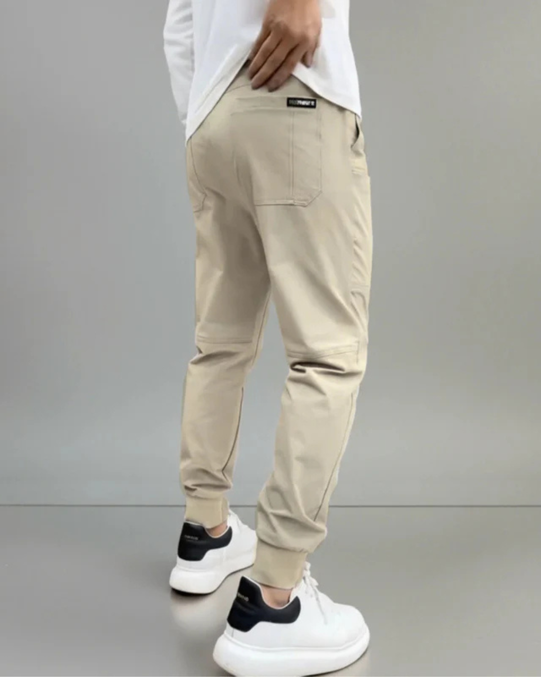 Pantalones elásticos premium ajustados para hombre®