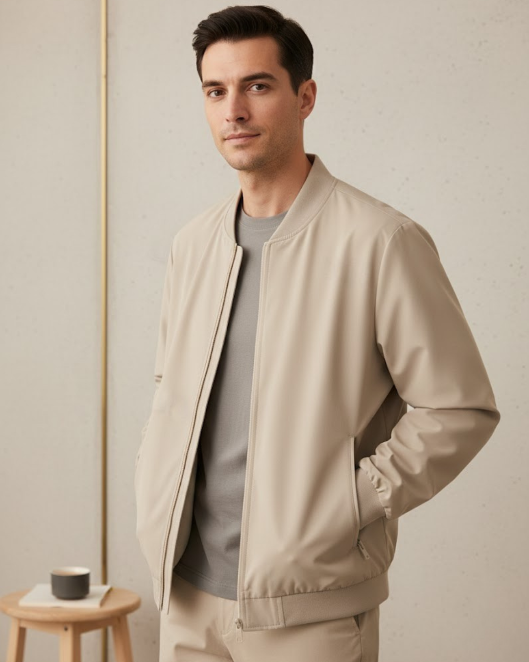 Chaqueta casual con bolsillos para hombre