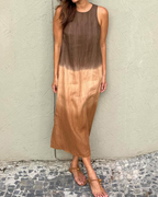 Vestido Largo de Corte Fluido