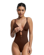 Body moldeador con cremallera y control de abdomen