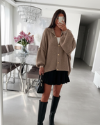 Cárdigan holgado de punto para mujer®