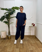 Conjunto de Camisa y Pantalón holgado para mujer