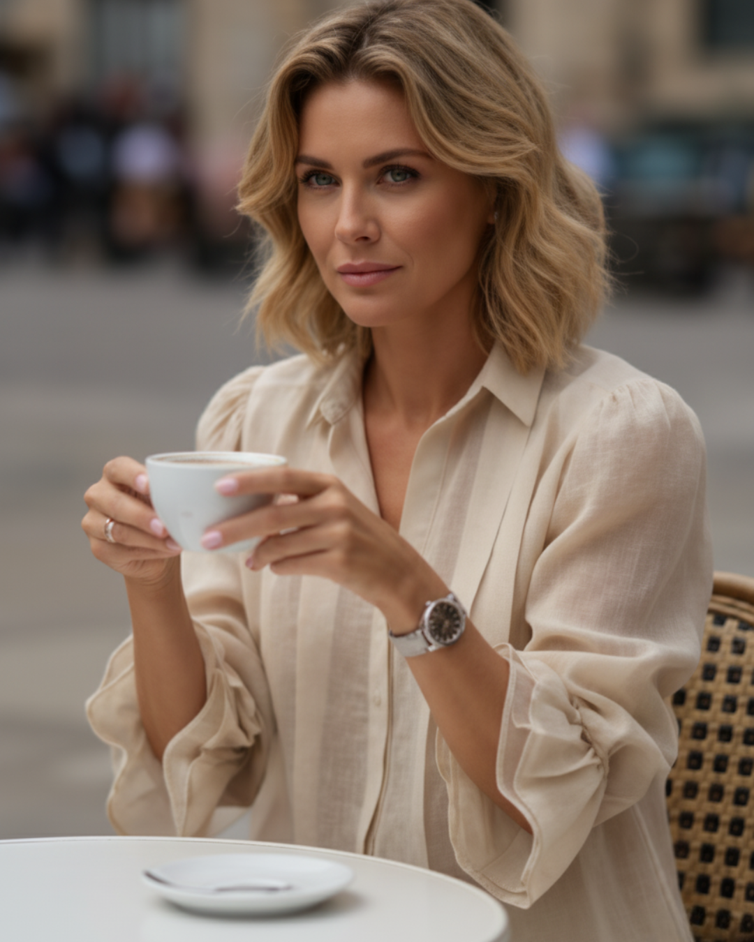 Cárdigan casual con cuello de solapa para mujer