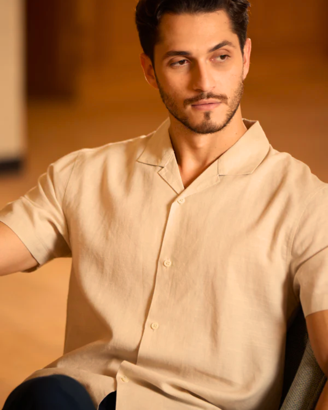 Camisa de manga corta para hombre