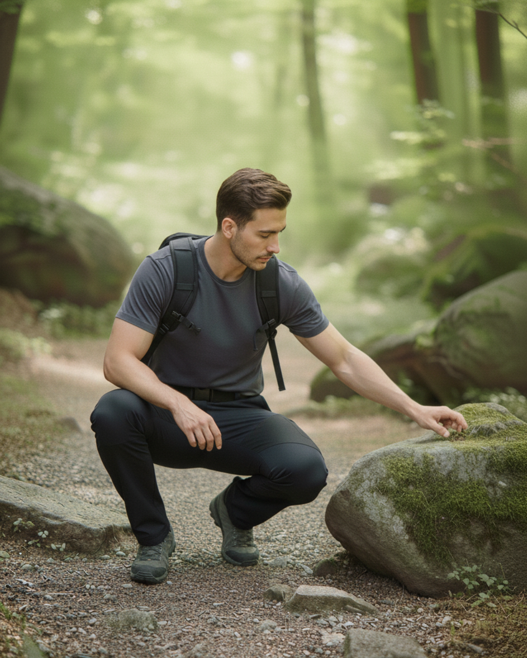 Pantalones de senderismo duraderos e impermeables para hombre con forro polar y cinturilla elástica