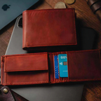 Cartera de auténtica marrón®