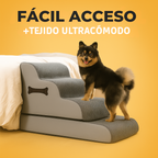 Escalera ajustable con diseño suave y antideslizante para mascotas