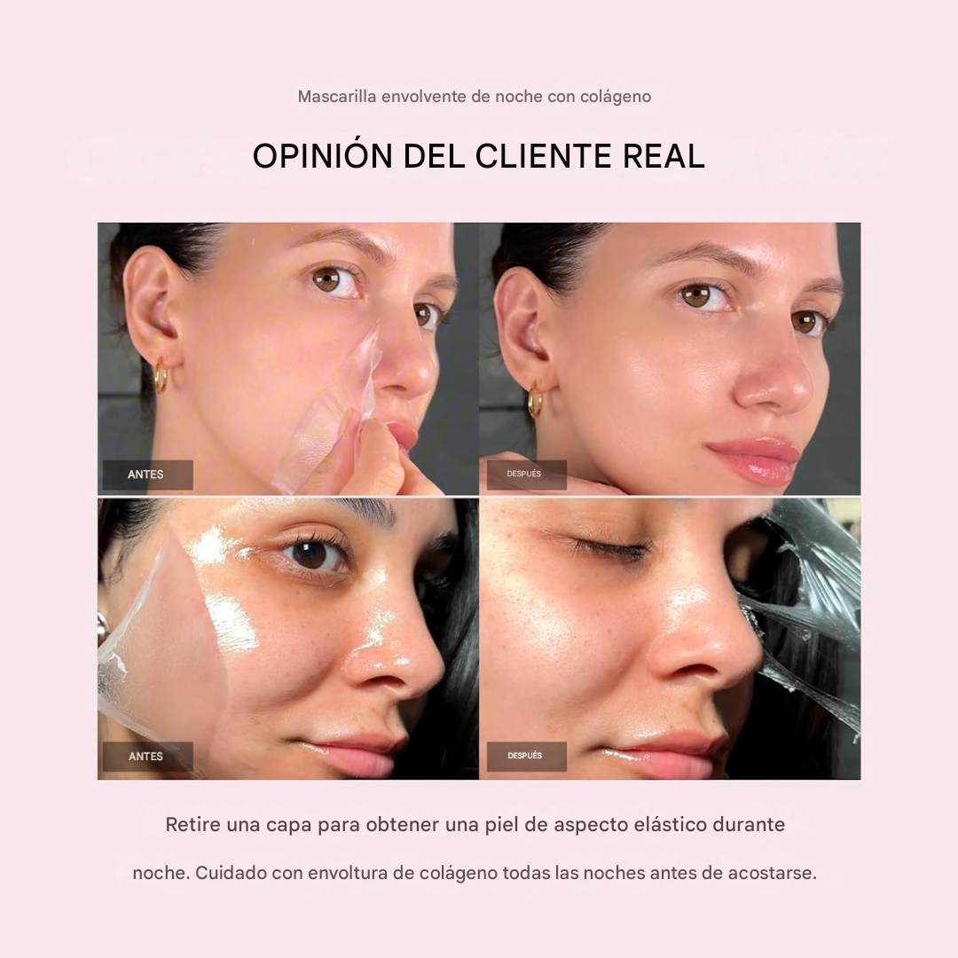 Mascarilla Facial con Envoltura de Colágeno por la Noche®